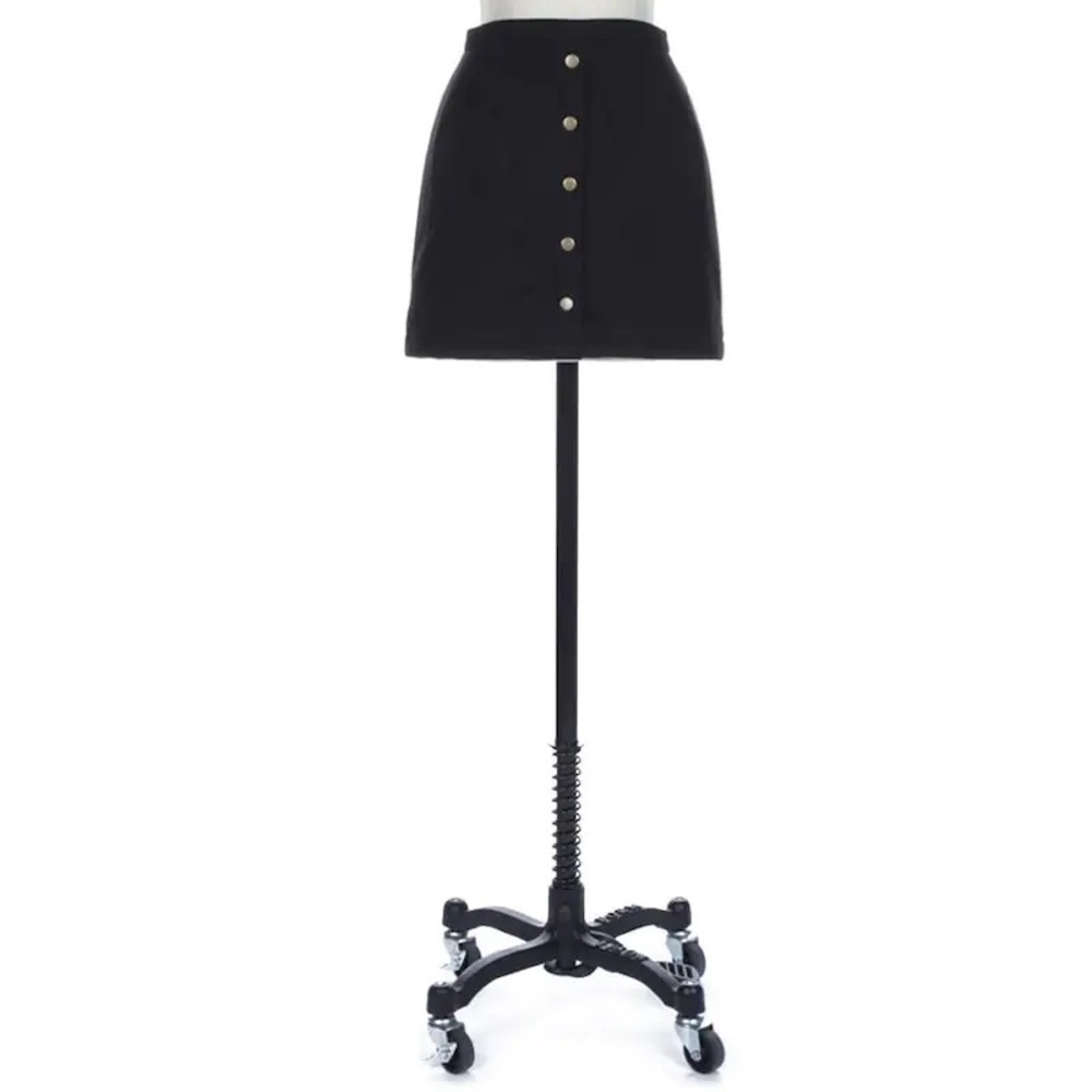Dry Goods Suedette Snap Front Mini Skirt